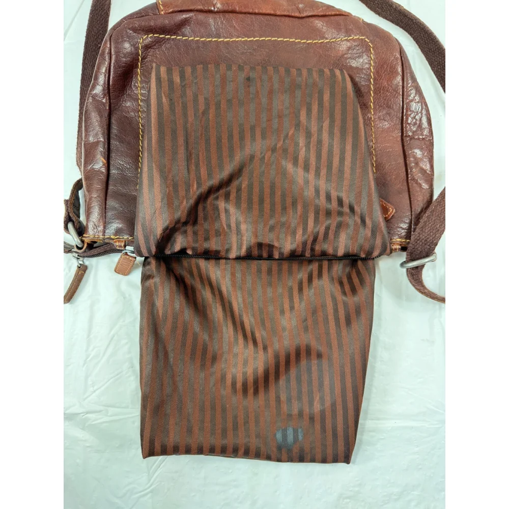 Jack Georges Voyager Leather Crossbody Messenger Hobo Bag